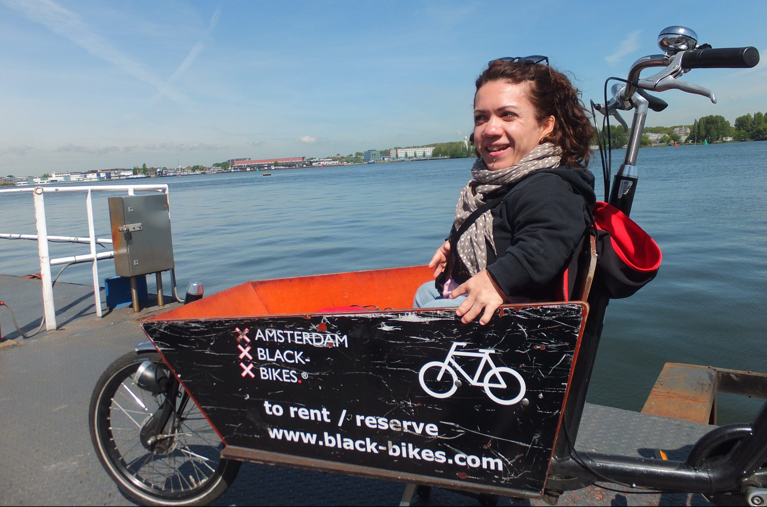 Ad Amsterdam nel cestino della bici